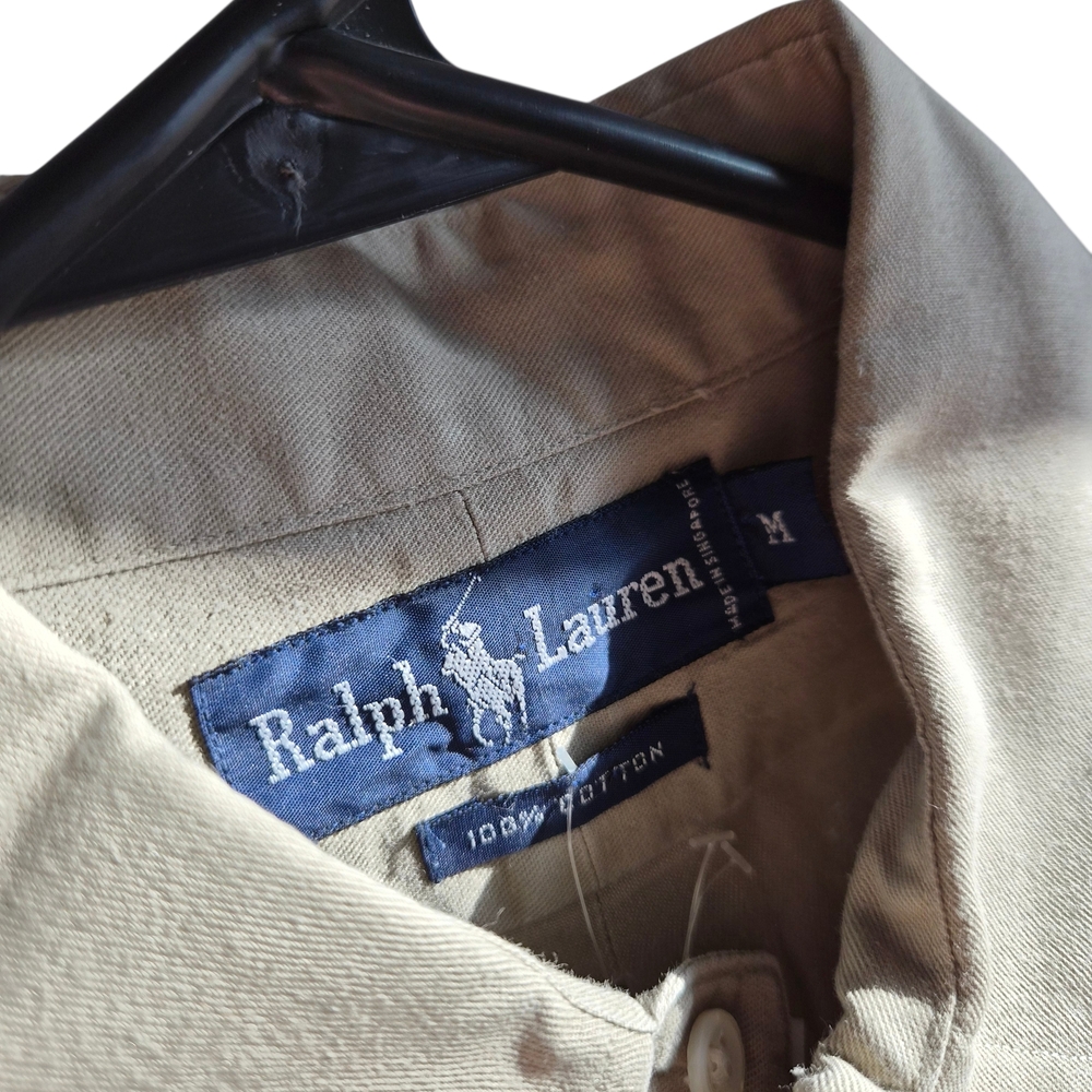 Polo by Ralph Lauren Men's Khaki Dress Shirt - Picture 2 of 3